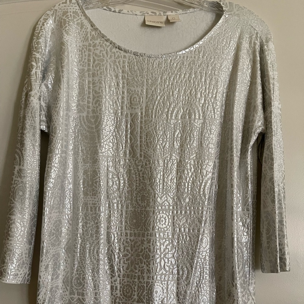 Great Silver Chico’s Top, New